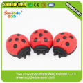 3D Hot Sale Red Beetle or Ladybug Shapes Erasers